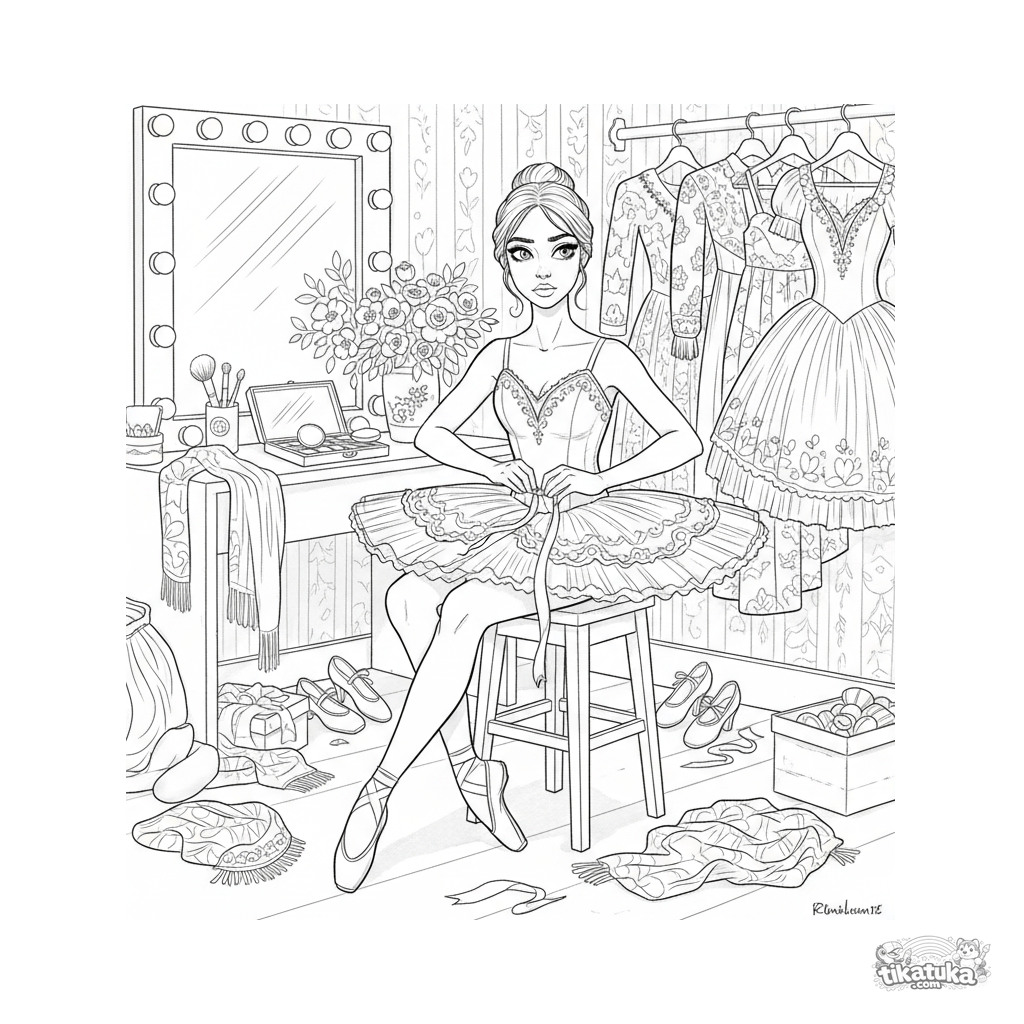 Tutú de Ballet entre Bastidores en Camerino