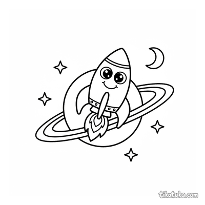 Cohete Orbitando un Planeta