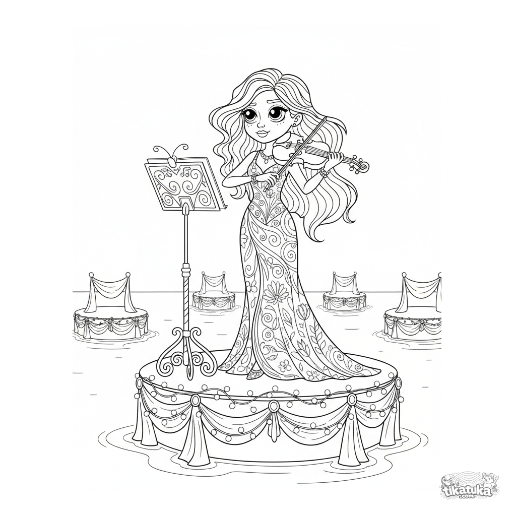 Escenario musical flotante