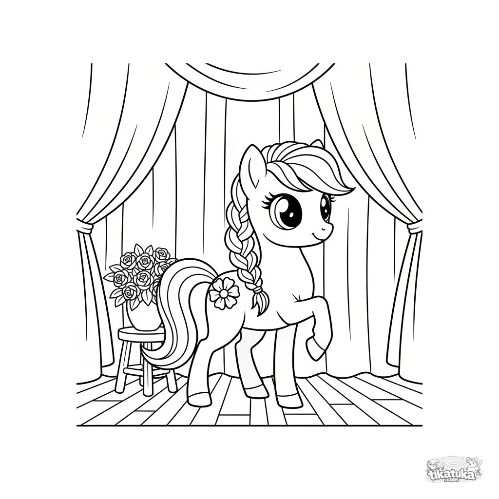 Pony Bailarina en el Escenario