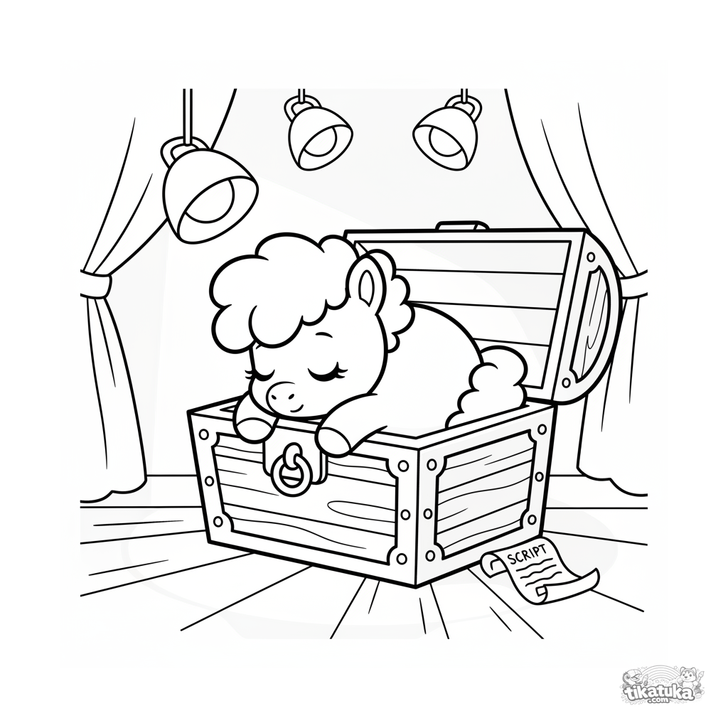 Poni dormilón en el escenario