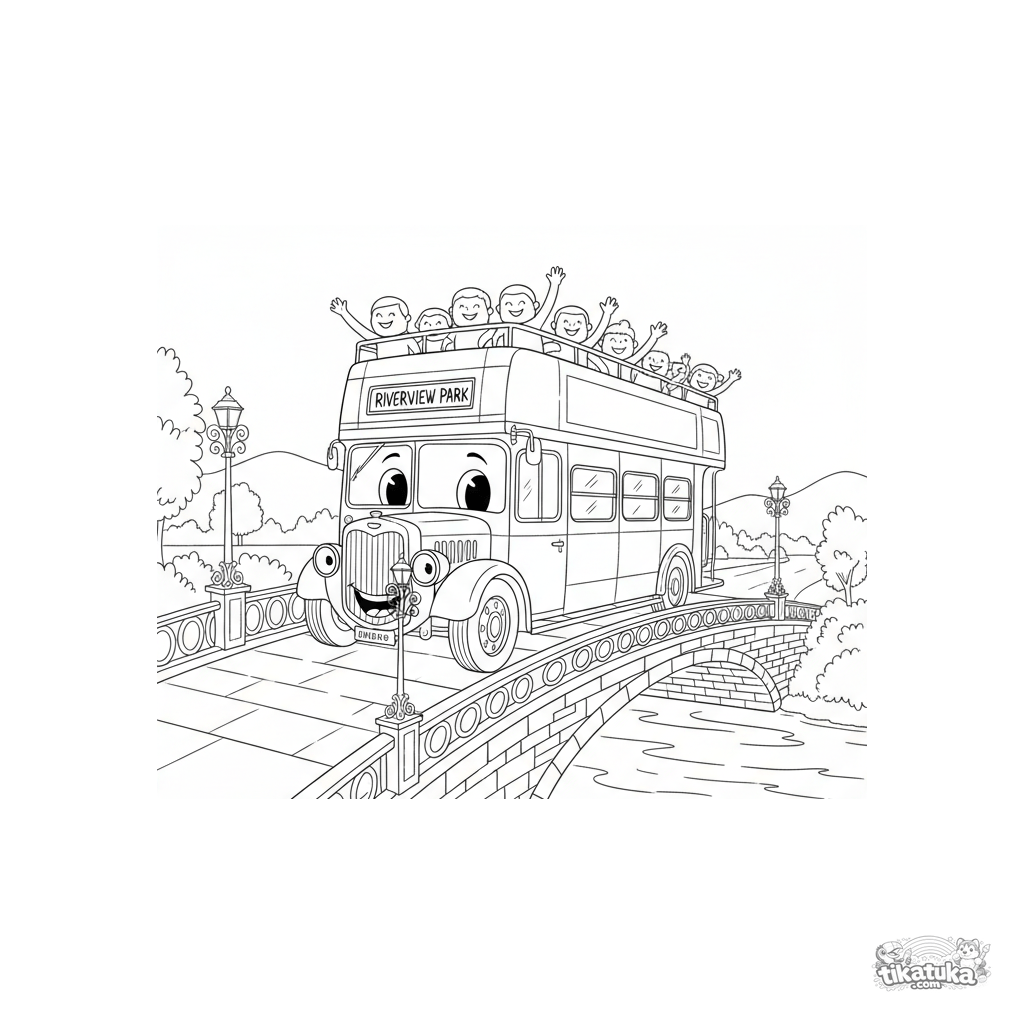 Autobús vintage descapotable