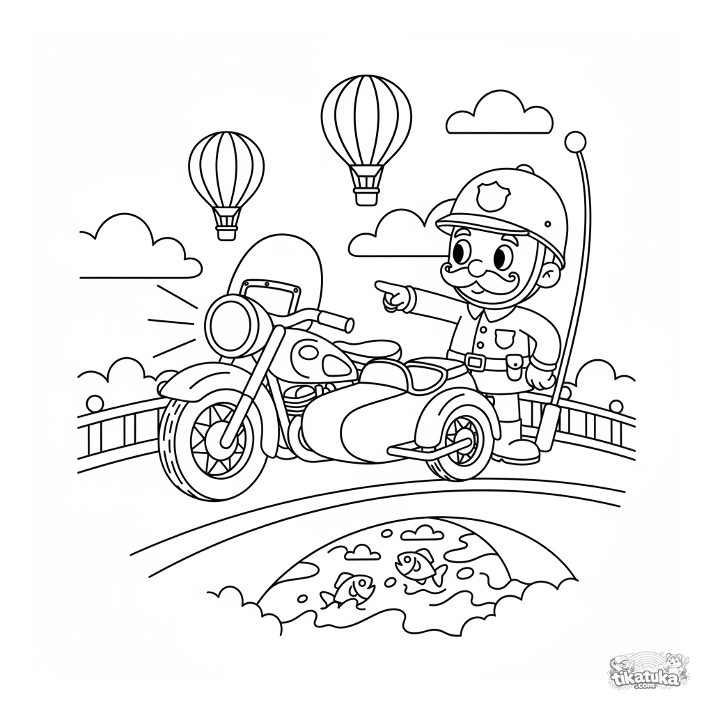 Motocicleta policial vintage