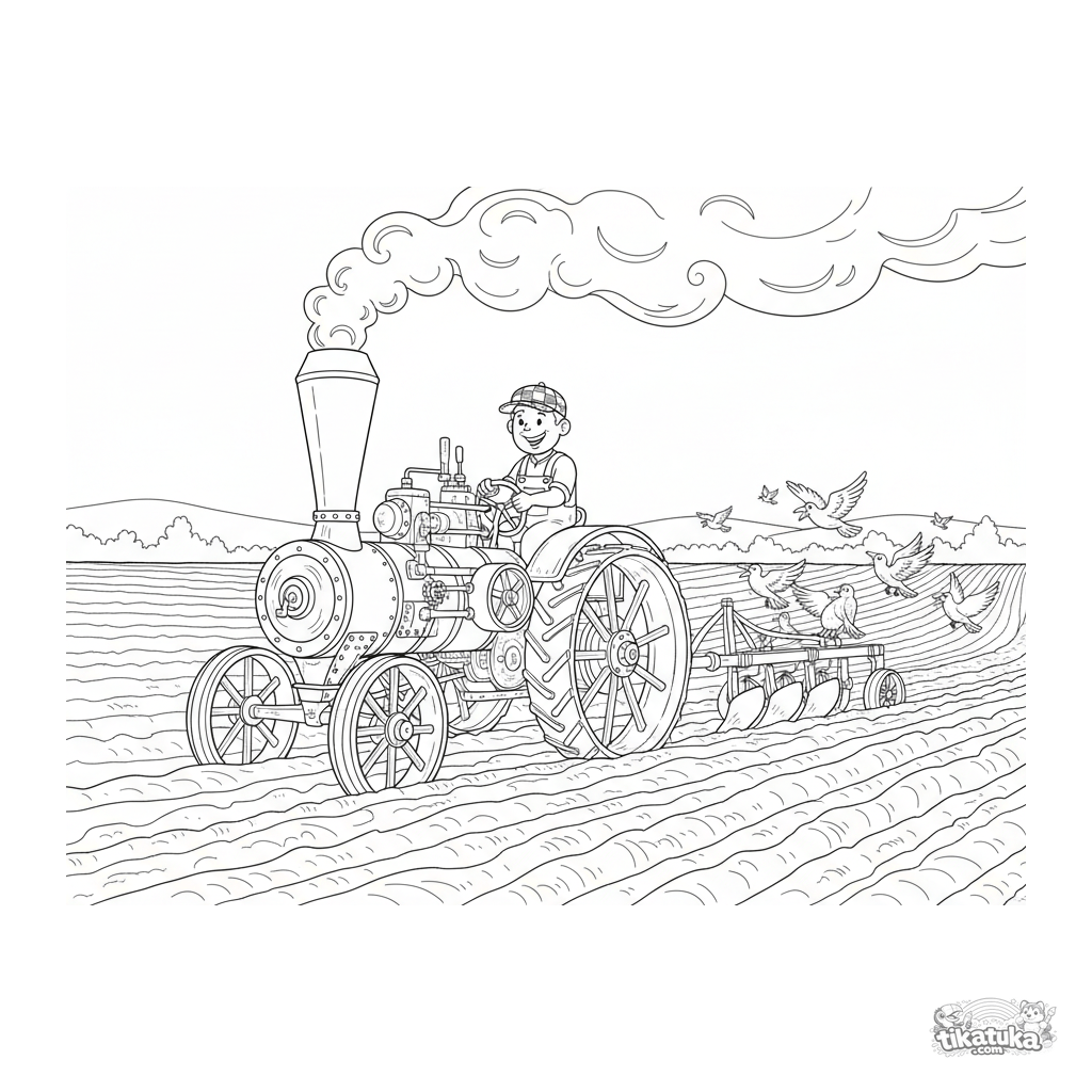 Tractor de Vapor Vintage