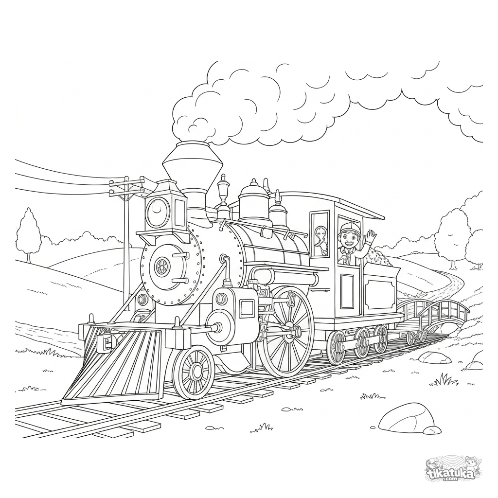 Tren de Vapor Vintage en Colinas